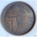 LARGE VINTAGE ABRAHAM LINCOLN Souvenir NIAGARA FALLS BUFFALO MEDAL - 7.4mm Diameter