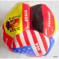SMALL SOCCER BALL - COUNTRY FLAGS AND NAMES -  NOT INFLATED