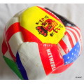 SMALL SOCCER BALL - COUNTRY FLAGS AND NAMES -  NOT INFLATED