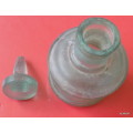 Glass Ink Bottle with Glass Stopper - 7cm High