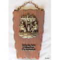 Vintage - Dutch Motto - Wooden Wall Hanging -