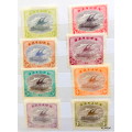 Papua - 1910 - Lakatoi Canoe Def - 8 Unused Hinged stamps - 1/2d, 1d, 1 1/2d, 2d, 3d, 4d, 6d, 1S
