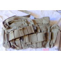 SADF : BELT with 2 POUCHES attached. (2 kidney pouches with 2 magazine pouches on each)