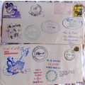 Mixed Lot of 4 Shipping Commemorative Covers - See pictures for details - note rust
