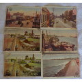 6 Vintage Post Cards from the Cape Government Railway Series - All addressed - only 1 postally used