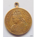 1837 - 1889 50 year Jubilee - Victoria Queen of England and Empress of India - Medal - 24mm Diameter