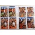 BOTSWANA - 1986 - Traditional Milk Containers - 2 SETS of 4 stamps each - Mint