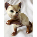 Vintage Porcelain Cat Ornament with No makers mark