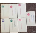 USA Pre Printed Postage Paid Stationery - 7 Unused Reply and Notice Cards (20-30 Club)