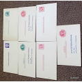 USA Pre Printed Postage Paid Stationery - 7 Unused Reply and Notice Cards (20-30 Club)