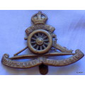 South African Artillery - Cap Badge - Brass - Loose wheel