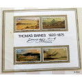 RSA 1975 - Miniature Sheet - Thomas Baines (Previously hinged)