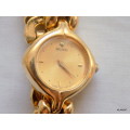 Ladies`s Vintage SEIKO 1N00-1D00  Dress Watch - Gold Plated stainless steel Bracelet