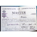 Certificate of Competency - Master (Steamship) - Dated 1940 - Issued at Newcastle-Upon-Tyne