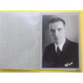 Vintage Portrait in cardboard folder - Irmelin Turku-Abo sticker on back -