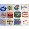 12 different Bar Coasters - Cardboard type (Pkt 4)