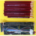 Vintage - 10 - Blaisdell - Laboratory Heat Resistant 365-T Pencils Markers - Paper Wrapped
