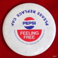 Pepsi-Cola South Africa - Feeling Free -  Metal Badge - No pin.