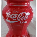 Large Porcelain Coca-Cola Enjoy Coke Lamp Base in Two sections