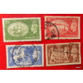 GB -King George VI -1951 -High Values - 4 used Stamps - Look at pictures - slight rust marks