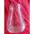 Vintage - Glass bottle / pot - Glue / gum / paste - 11.5cm High - Top Diameter 5cm - No Lid