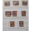 Ajman - 1970 - Art Famous / Spanish Religious Paintings - 8 cancelled stamps