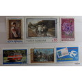 Romania - Mixed lot of 6 cancelled and hinged stamps