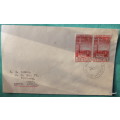 Australia - 1954 - Telegraph Centenary - On envelope with date stamp Melbourne 9JE54