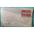 Australia - 1954 - Telegraph Centenary - On envelope with date stamp Melbourne 9JE54