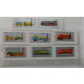Fujeira - 1969 - Trains - Set of 8 unused hinged stamps