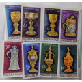Hungary - 1970 - Goldsmiths Art (Goblets and Chalices) - Set of 8 cancelled hinged stamps