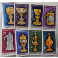 Hungary - 1970 - Goldsmiths Art (Goblets and Chalices) - Set of 8 cancelled hinged stamps