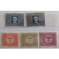 Austria - 1922/24 -First Airmail Stamps - 5 unused hinged