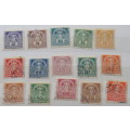 Austria - 1920-1 - Mercury - Newspaper stamps - 15 used hinged imperforate stamps