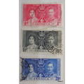 Jamaica - 1937 - King George VI - Coronation Set - Used hinged stamps