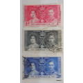 Jamaica - 1937 - King George VI - Coronation Set - Used hinged stamps