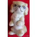 Genuine Wade Porcelain Made in England Pekingese Dog - One foot is damaged.