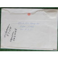 Taiwan - Envelope posted 24.9.86 to Cape Town with selection of 4 stamps