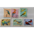 Vietnam - 1966 - Birds - Set of 6 cancelled hinged stamps