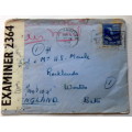 Censored Mail - 1941 - From California, USA to Bath, England - Examiner 2364