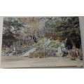 Suwa Park Nagasaki Entrance Japan - Old Hand Tinted Postcard -- Not postally used