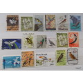 Africa - Theme: Birds - Mixed Lot of 17 Used some hinged stamps