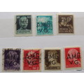 Italy - 1945 - Overprint A.M.G. V.G. (Allied Military Government  Venezia Giulia) - 7 stamps Mixed