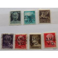 Italy - 1945 - Overprint A.M.G. V.G. (Allied Military Government  Venezia Giulia) - 7 stamps Mixed