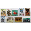 Rwanda - Mixed Lot of 9 Unused hinged stamps