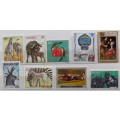 Rwanda - Mixed Lot of 9 Unused hinged stamps