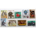 Rwanda - Mixed Lot of 9 Unused hinged stamps