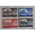 GB - Castles - High Values - 2/6 5/- 10/- GBP1 - 4 Used stamps