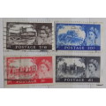 GB - Castles - High Values - 2/6 5/- 10/- GBP1 - 4 Used stamps