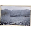 U.C. Mail Steamer Leaving Cape Town Dock - Not posted.